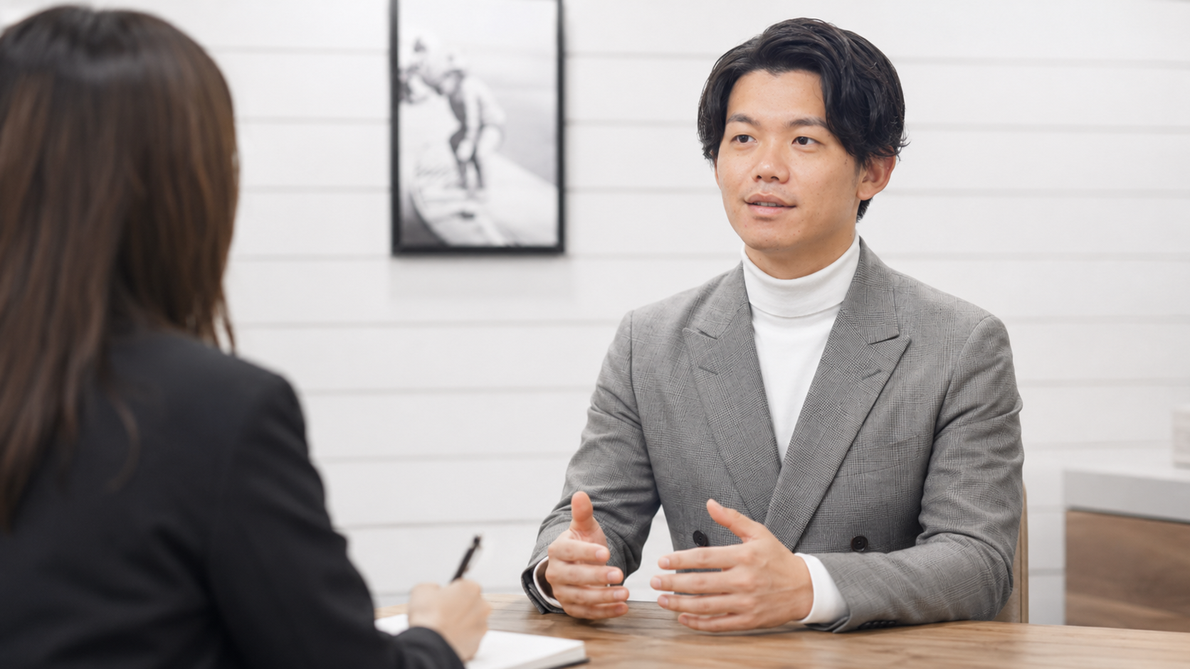 株式会社トリニアス 細井裕作氏 インタビュー風景