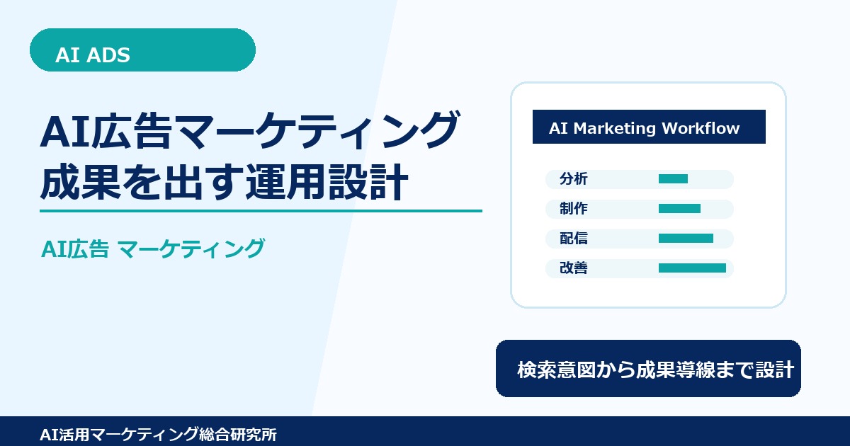 AI広告マーケティング｜成果を出す運用設計