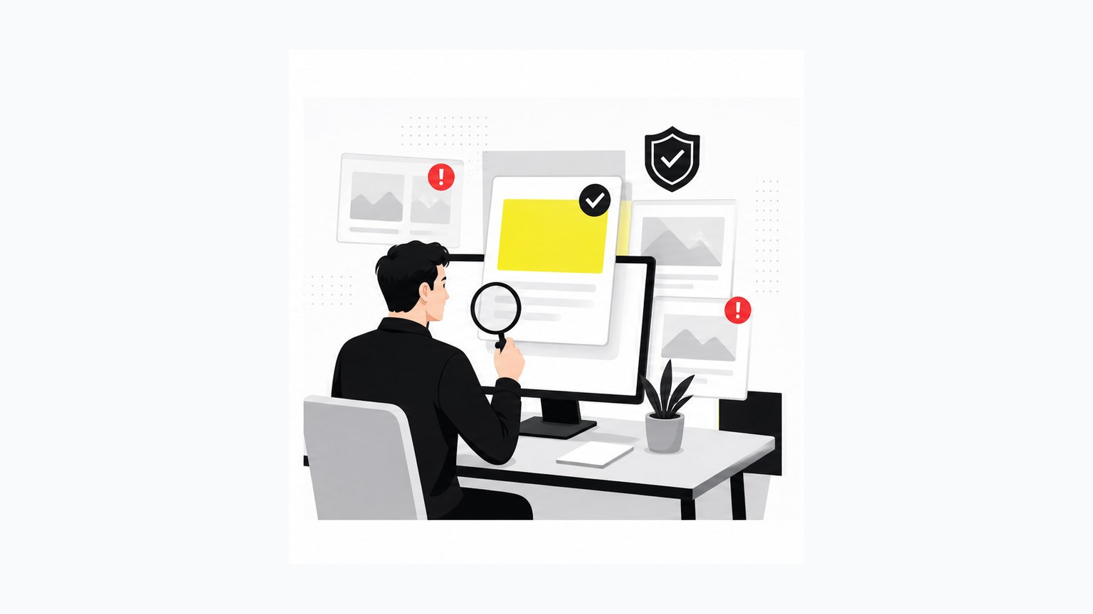 ChatGPT広告のブランドセーフティを確認するイメージ