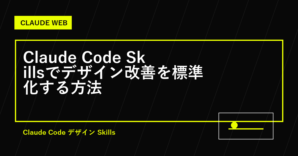 Claude Code デザイン Skillsの制作フロー