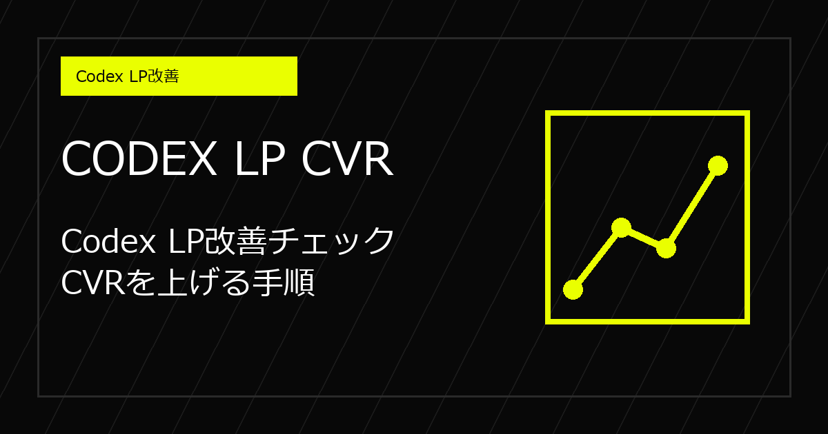 Codex LP改善チェック|CVRを上げる手順