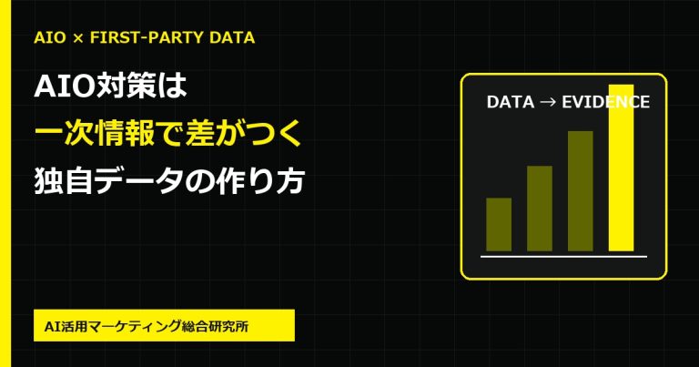 AIO対策で一次情報を作る方法|AI検索に引用される独自データ・事例の設計