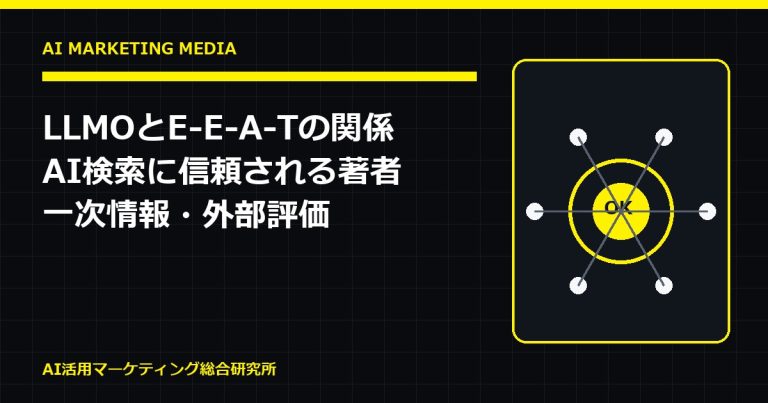 LLMOとE-E-A-Tの関係|AI検索に信頼される著者・一次情報・外部評価