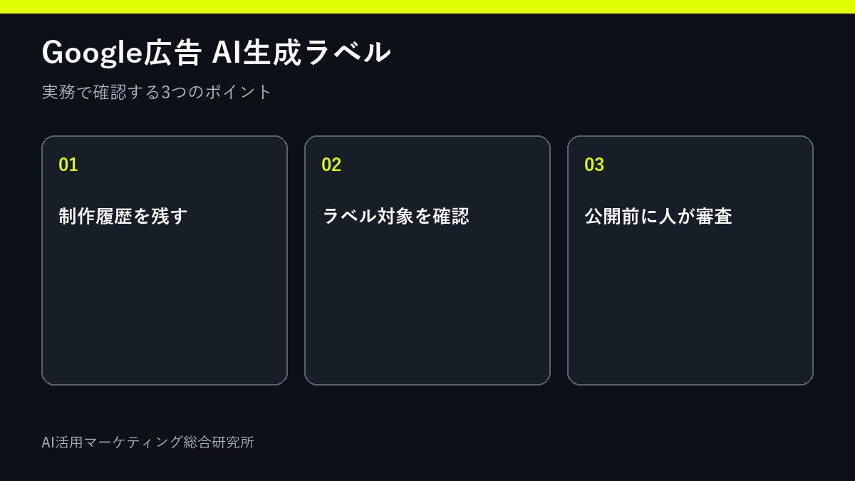 制作履歴を残す