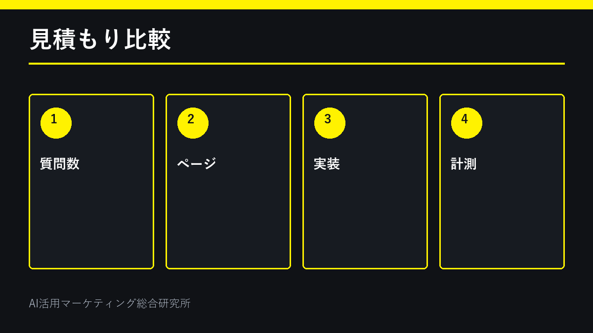 LLMO会社の見積もり比較